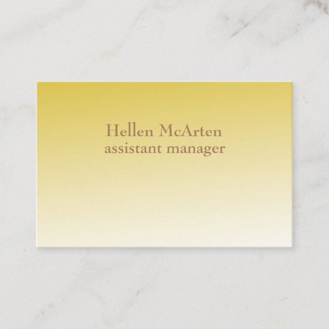 Minimal Modern Professional Business Card (Front)