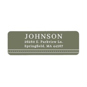 Minimal Modern Return Address Labels