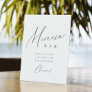 Minimal modern script Bridal Shower Mimosa Bar Pedestal Sign