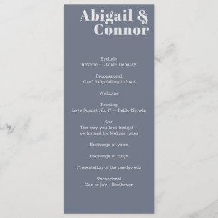 Minimal Modern Soft Gray Blue Lavender Typography Program