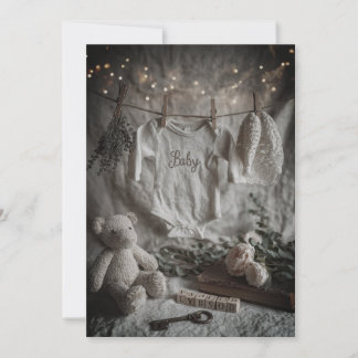 Minimal & Modern Sprinkle | Clean & Chic  Invitation