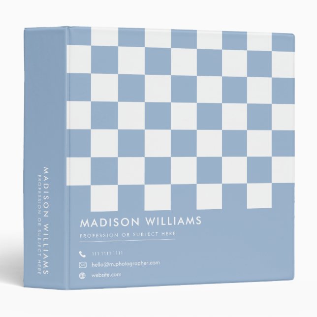 Minimal Modern Square Professional 3 Ring Binder (Front/Spine)