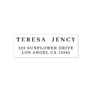 Minimal Modern Stylish Simple Return Address Self-inking Stamp