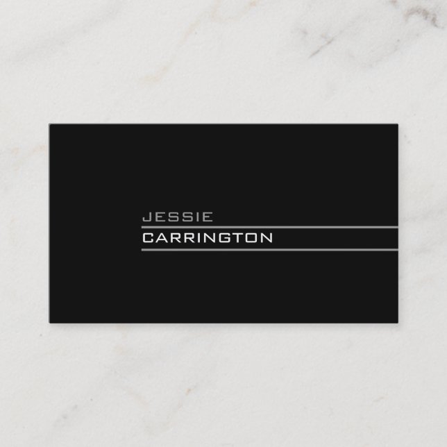 Minimal Modern Three Color 3A Business Card (Front)