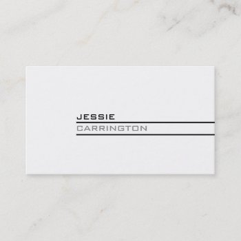 Minimal Modern Three Color 6a Business Card by pixelholicBC at Zazzle