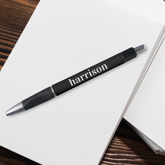Minimal Modern Typography Monogram Black Pen (Creator Uploaded)