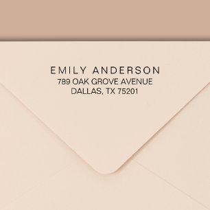Minimal Modern Typography Return Address Self-inking Stamp
