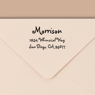 Minimal Modern Typography Return Address Self-inking Stamp