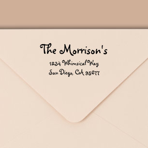Minimal Modern Typography Return Address Self-inking Stamp