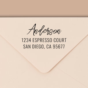 Minimal Modern Typography Return Address Self-inking Stamp