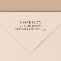 Minimal Modern Typography Return Address