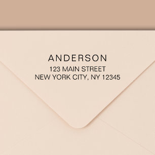 Minimal Modern Typography Return Address Self-inking Stamp