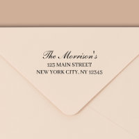 Minimal Modern Typography Return Address