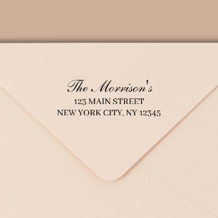 Minimal Modern Typography Return Address Self-inking Stamp