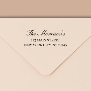 Minimal Modern Typography Return Address Self-inking Stamp