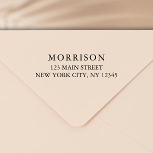 Minimal Modern Typography Return Address Self-inking Stamp