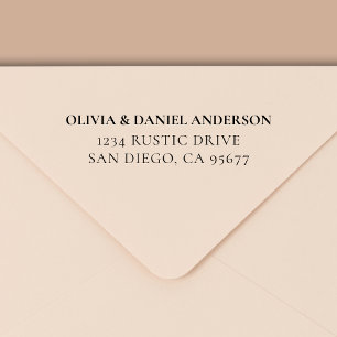 Minimal Modern Typography Return Address Self-inking Stamp