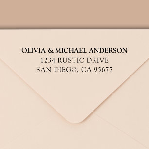 Minimal Modern Typography Return Address Self-inking Stamp