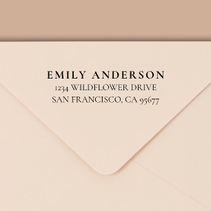 Minimal Modern Typography Return Address Self-inking Stamp