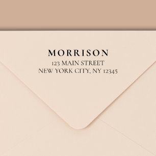 Minimal Modern Typography Return Address Self-inking Stamp