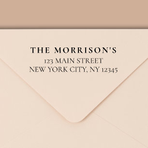 Minimal Modern Typography Return Address Self-inking Stamp