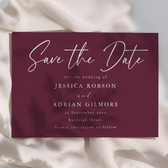 Minimal Modern Wedding Save The Date (Creator Uploaded)