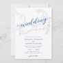 Minimal Modern Wychmere Beach Club Map Wedding Invitation