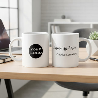 Minimal Modern | Your Logo Giant Coffee Mug