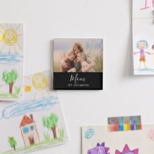 Minimal Mom Established Mother's Day Gift Magnet