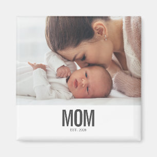 Minimal Mom Established Photo Magnet