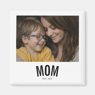 Minimal Mom Established Vintage Instant Photo Magnet