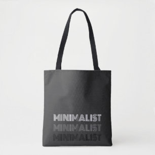 Minimal Monochrome Tote – Modern Black White Gray Bag