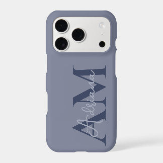 Minimal Monogram Custom Name stylish iPhone 17 Pro Case