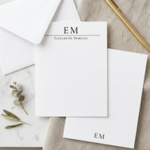 Minimal Monogram Elegant Professional Veritical