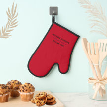 Minimal Monogram Master Chef Red and Black Kitchen