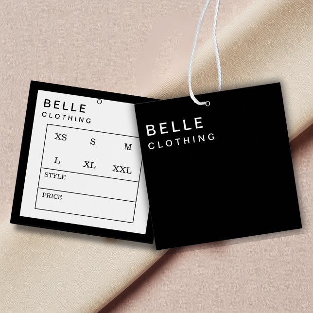 Minimal Monogram Modern Business Hang tag (Creator Uploaded)