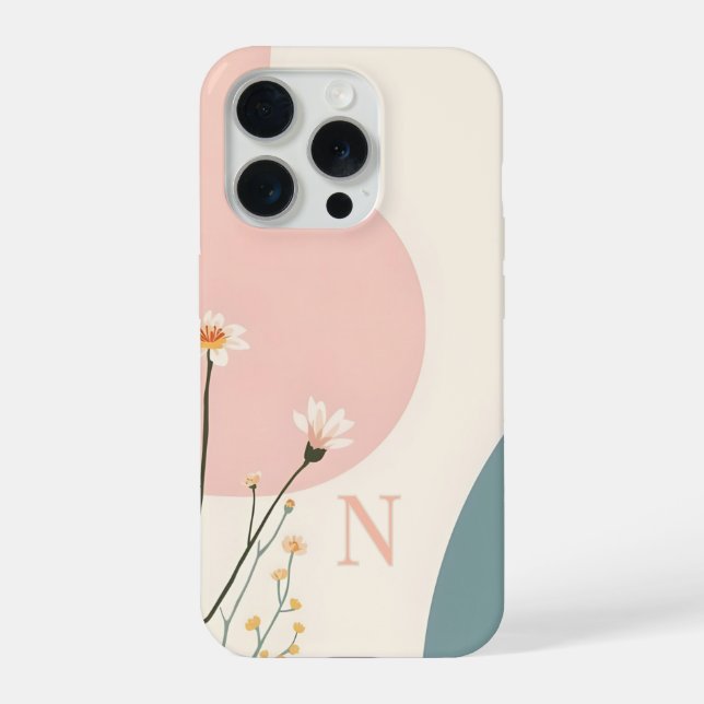 Minimal Monogram N Phone Case – Modern Aesthetic D (Back)