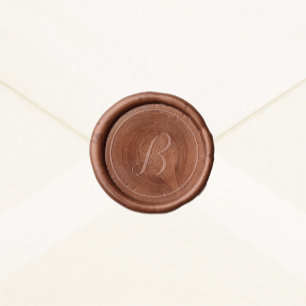 Minimal Monogram Wedding Wax Seal Sticker