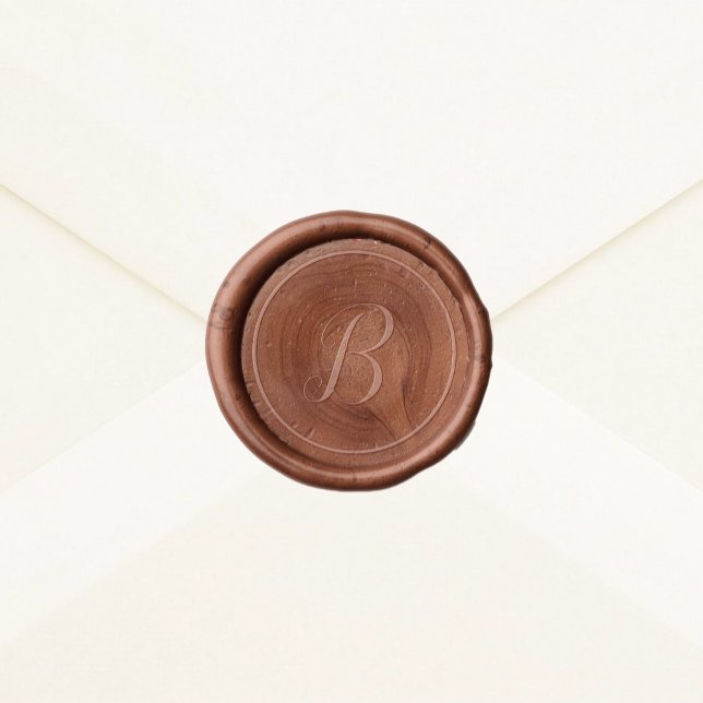 Minimal Monogram Wedding Wax Seal Sticker (Creator Uploaded)