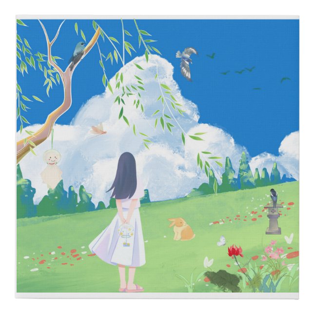 Minimal Morning Faux Canvas Print (Front)