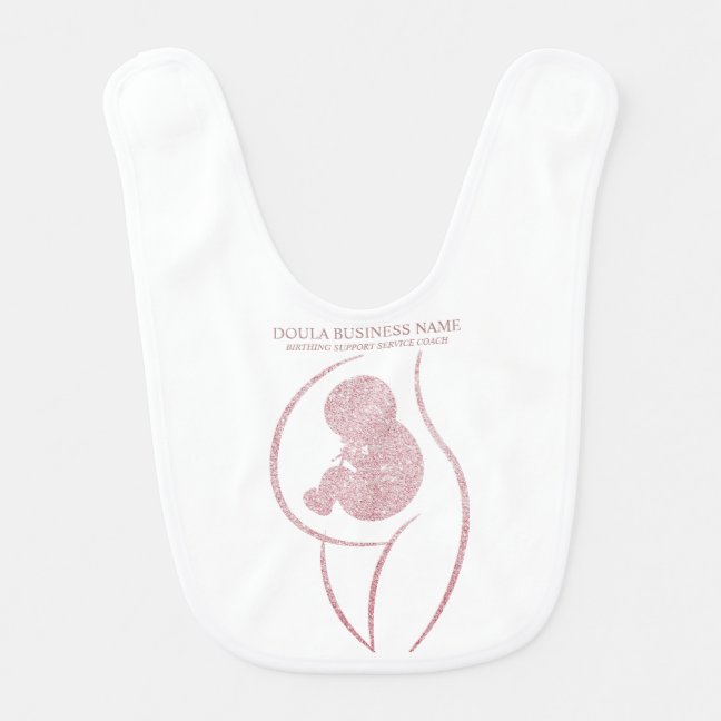 Minimal Mother and Baby Silhouette Bib