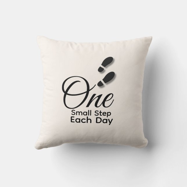Minimal Motivational Throw Pillow-Home Decor Pillow (Back)