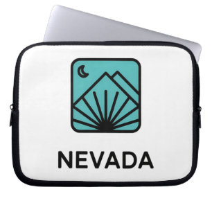 Minimal Mountain Night Landscape Design Laptop Sleeve