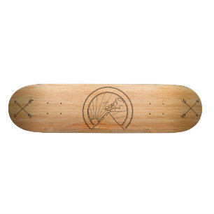 Minimal Mountain Skateboard Deck