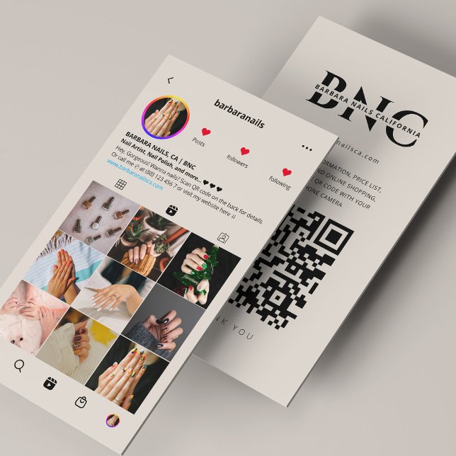 Minimal Nail Artist Beauty Salon Sand Business Card (Minimal Nail Artist Beauty Salon Sand Business Card
)