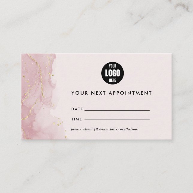 Minimal Nail Tech Appointment Card (Front)