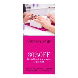 Minimal Nail Tech Rack Card Scan the QR code