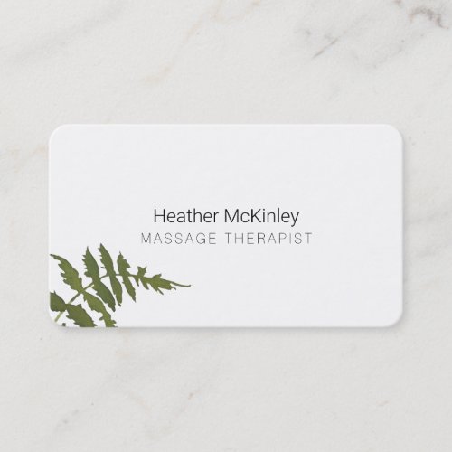 Minimal Nature Inspired Greenery Appointment Card