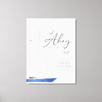 Minimal Nautical Sailboat Baby Shower Ahoy Boy's