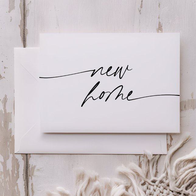 Minimal New Home Elegant Handwritten Script Announcement (Creator Uploaded)